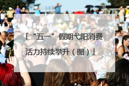 “五一”假期弋阳消费活力持续攀升（图）