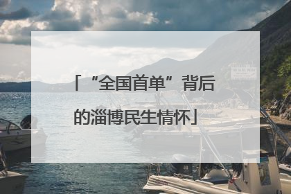“全国首单”背后的淄博民生情怀