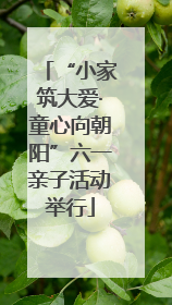 “小家筑大爱·童心向朝阳”六一亲子活动举行
