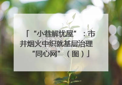 “小巷解忧屋”：市井烟火中织就基层治理“同心网”（图）