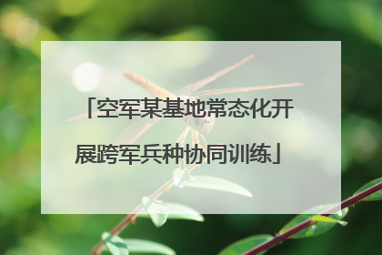 空军某基地常态化开展跨军兵种协同训练