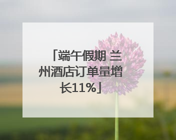 端午假期 兰州酒店订单量增长11%