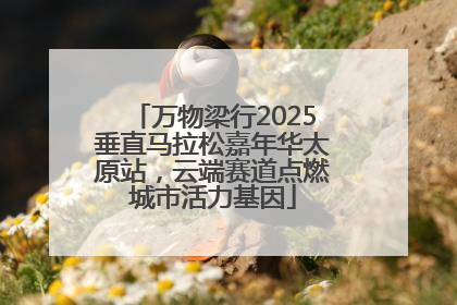 万物梁行2025垂直马拉松嘉年华太原站，云端赛道点燃城市活力基因