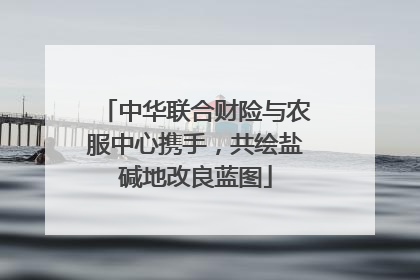 中华联合财险与农服中心携手，共绘盐碱地改良蓝图
