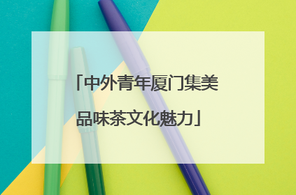 中外青年厦门集美品味茶文化魅力