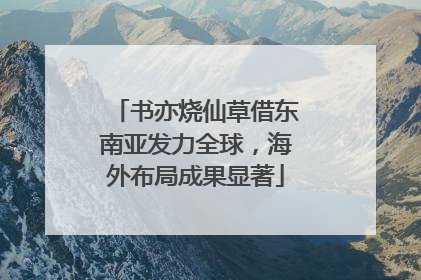 书亦烧仙草借东南亚发力全球，海外布局成果显著