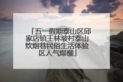 五一假期泰山区邱家店镇王林坡村泰山炊烟巷民俗生活体验区人气爆棚