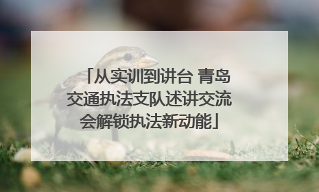 从实训到讲台 青岛交通执法支队述讲交流会解锁执法新动能