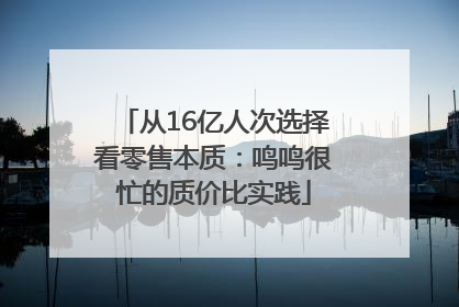 从16亿人次选择看零售本质：鸣鸣很忙的质价比实践