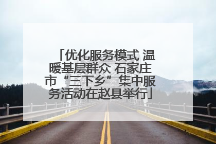 优化服务模式 温暖基层群众 石家庄市“三下乡”集中服务活动在赵县举行