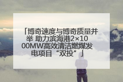 博奇速度与博奇质量并举 助力滨海港2×1000MW高效清洁燃煤发电项目“双投”