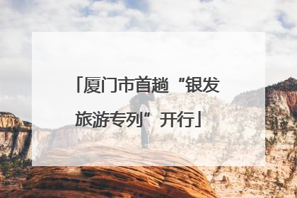 厦门市首趟“银发旅游专列”开行