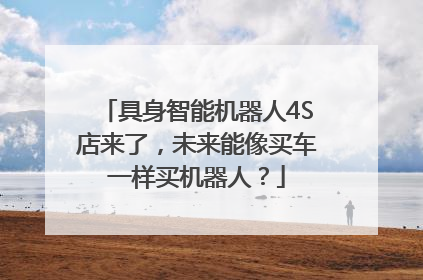 具身智能机器人4S店来了，未来能像买车一样买机器人？