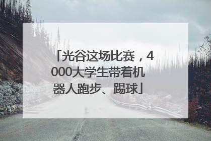 光谷这场比赛，4000大学生带着机器人跑步、踢球