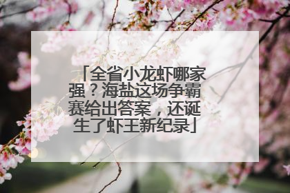 全省小龙虾哪家强？海盐这场争霸赛给出答案，还诞生了虾王新纪录