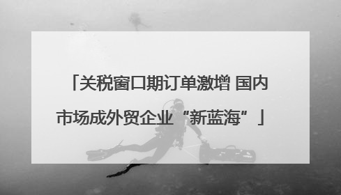 关税窗口期订单激增 国内市场成外贸企业“新蓝海”