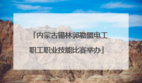 内蒙古锡林郭勒盟电工职工职业技能比赛举办