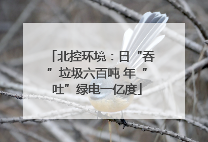 北控环境：日“吞”垃圾六百吨 年“吐”绿电一亿度