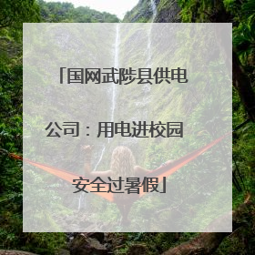 国网武陟县供电公司：用电进校园  安全过暑假