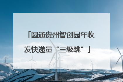 圆通贵州智创园年收发快递量“三级跳”