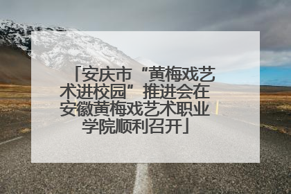 安庆市“黄梅戏艺术进校园”推进会在安徽黄梅戏艺术职业学院顺利召开