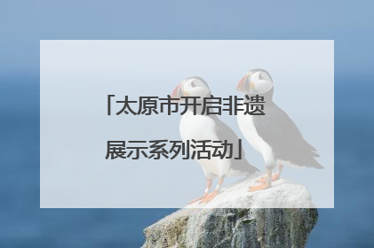 太原市开启非遗展示系列活动