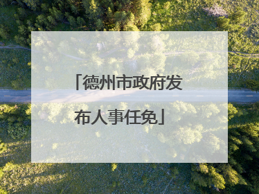 德州市政府发布人事任免