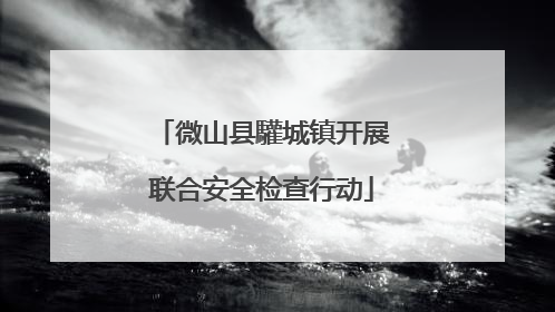 微山县驩城镇开展联合安全检查行动