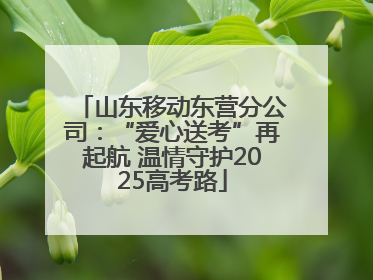 山东移动东营分公司：“爱心送考”再起航 温情守护2025高考路