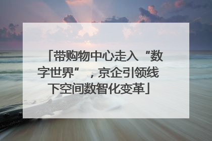 带购物中心走入“数字世界”，京企引领线下空间数智化变革