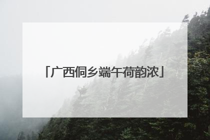 广西侗乡端午荷韵浓