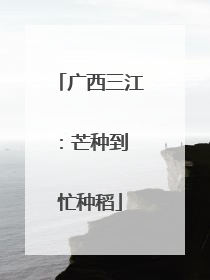 广西三江：芒种到 忙种稻