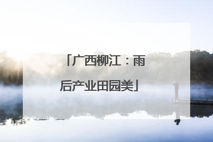 广西柳江：雨后产业田园美