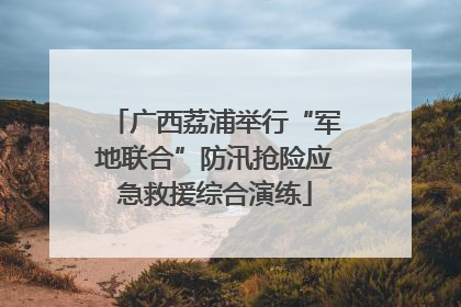 广西荔浦举行“军地联合”防汛抢险应急救援综合演练