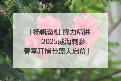 扬帆奋楫 缪力精进——2025威海刺参春季开捕节盛大启幕