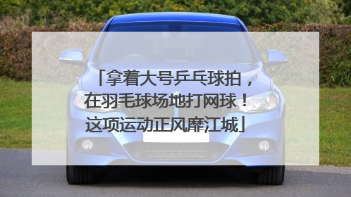 拿着大号乒乓球拍，在羽毛球场地打网球！这项运动正风靡江城