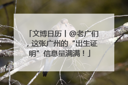 文博日历丨@老广们，这张广州的“出生证明”信息量满满！