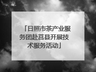 日照市茶产业服务团赴莒县开展技术服务活动