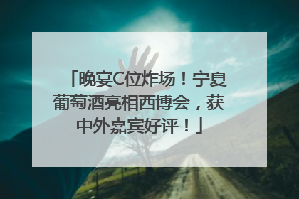 晚宴C位炸场！宁夏葡萄酒亮相西博会，获中外嘉宾好评！