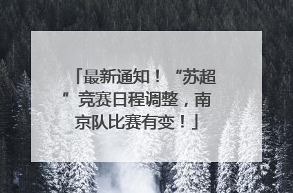 最新通知！“苏超”竞赛日程调整，南京队比赛有变！