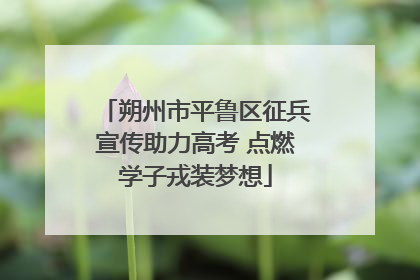 朔州市平鲁区征兵宣传助力高考 点燃学子戎装梦想