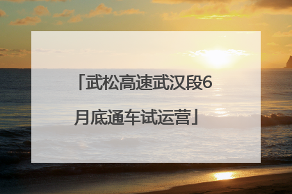 武松高速武汉段6月底通车试运营