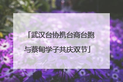 武汉台协携台商台胞与蔡甸学子共庆双节
