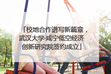 校地合作谱写新篇章，武汉大学·咸宁低空经济创新研究院签约成立
