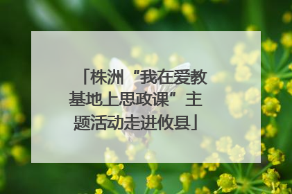 株洲“我在爱教基地上思政课”主题活动走进攸县
