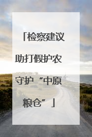 检察建议助打假护农守护“中原粮仓”