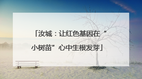 汝城：让红色基因在“小树苗”心中生根发芽