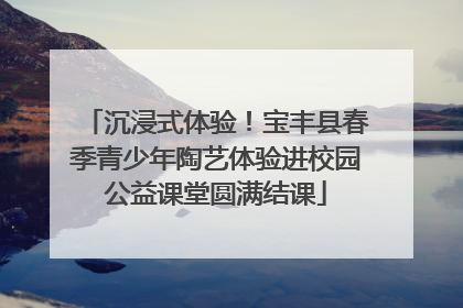 沉浸式体验！宝丰县春季青少年陶艺体验进校园公益课堂圆满结课