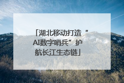 湖北移动打造“AI数字哨兵”护航长江生态链