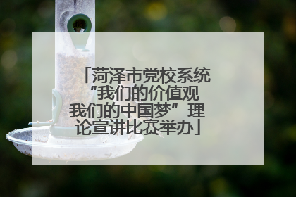 菏泽市党校系统“我们的价值观 我们的中国梦”理论宣讲比赛举办